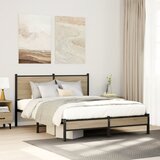  Metalni okvir kreveta bez madraca boja hrasta sonome 140x190 cm | shoptok.hr