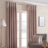 HOMESCAPES Blush Pink Nova Eyelet zavese par 117x229 cm, (20749111) Cene