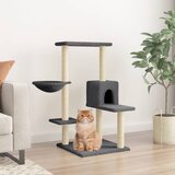 vidaXL Mačje drevo s praskalniki iz sisala temno sivo 95 cm | Shoptok.si
