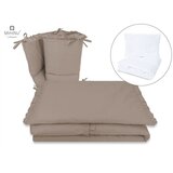 MimiNu Premium posteljina za dječji krevetić 5-dijelni set - Royal Mokka | shoptok.hr