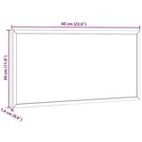 vidaXL Tabla iz plute z okvirjem iz masivnega borovega lesa 60x30 cm | Shoptok.si