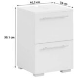 MID.YOU Omarica Za Pod Umivalnik Carlos, Bela | Shoptok.si