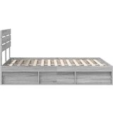  Okvir za krevet s uzglavljem Siva Sonoma 140 x 190 cm | shoptok.hr