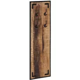 Stalak za kapute 35 x 8 x 110 cm masivno grubo drvo manga