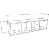 MID.YOU Stenski Regal Arila Xl, Bela | Shoptok.si