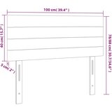  LED uzglavlje plavo 100x5x78/88 cm od tkanine | shoptok.hr