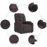  Električni naslanjač s funkcijo vstajanja temno rjavo | Shoptok.si