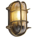 QAZQA Stenska in stropna svetilka zlata / medenina oval IP44 - Noutica | Shoptok.si