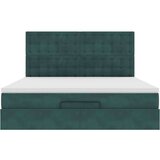  Otomanski posteljni okvir z vzmetnicami zelen 180x200cm žamet, (21653423) | Shoptok.si
