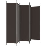 Sobna pregrada s 6 panela smeđa 300 x 200 cm od tkanine | shoptok.hr
