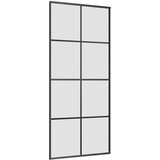  Klizna vrata s priborom 90 x 205 cm od ESG stakla i aluminija | shoptok.hr