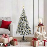 vidaXL Umestno božično drevo Zelena 120 cm PVC, jeklo in plastika | Shoptok.si