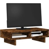  Stalak za monitor boja dimljenog hrasta 50x27x15 cm drveni | shoptok.hr