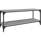 TV ormarić boja hrasta 100x33x41 cm konstruirano drvo i čelik | shoptok.hr