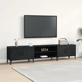 vidaXL TV omara Črni hrast Inženirski les 180 x 31.5 x 40 cm