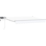 Ručna zlačivna tenda s LED diodama Bijeli 3,5 x 2,5 m | shoptok.hr