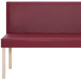  Klupa od umjetne kože 139,5 cm crvena boja vina | Eponuda.com