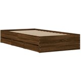  Okvir za krevet s uzglavljem smeđa boja hrasta 100x200cm drveni | shoptok.hr
