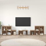  Set TV stalka Zidne 8 pcs Umjetnički hrast Konstruirano drvo | shoptok.hr