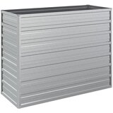 Furnova Visoka greda 100x40x77 cm pocinkano jeklo srebrna, (21920920) | Shoptok.si