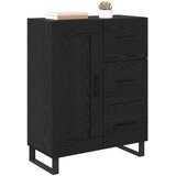  Kreveta Crni hrast 69,5 x 34 x 90 cm Obrađeno drvo i čelik | shoptok.hr