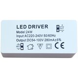 Xled LED driver 24W, AC 220&amp;ndash;240V na DC 54&amp;ndash;100V 280mA Slike