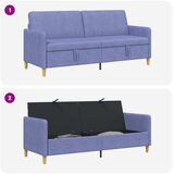 SOFA s pohranom Traper plava 192 x 78 x 87 cm Poliester | Eponuda.ba