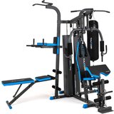 THUNDER Večpostajna domača telovadnica ® HEAVY – Multi-Gym, 4 postaje, 92,5 kg uteži, regulacijska klop, zgornji & spodnji škripci, boksarska vr, (5000089810) | Shoptok.si