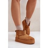 Big Star Snow boots with platform decoration OO274A104 Camel Cijene