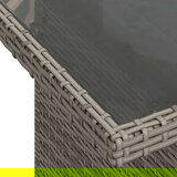  6-dijelni set vrtnih sofa od poliratana s jastucima sivi | shoptok.hr