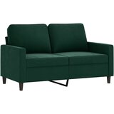  Dvosjed tamnozeleni 120 cm baršunasti Zelena | Shoptok.si