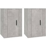 vidaXL Stenska TV omarica 2 kosa betonsko siva 40x34,5x60 cm, (20734700) | Shoptok.si