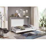 CARRYHOME ZLOŽLJIVA POSTELJA 120 cm x 200 cm , leseni material siva, sahara | Shoptok.si