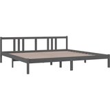  Okvir za krevet od masivnog drva sivi 200 x 200 cm | Eponuda.ba
