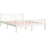  Okvir za krevet od masivne borovine bijeli 150 x 200 cm king | shoptok.hr