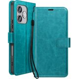 Oem Mayaxess, Denarnica etui Honor 600 Lite z zapestnim trakom in oporo, Turkizna, (5000275449) Cene
