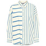 Only Topi & Bluze Shirt Nina Lora L/S - Creme/Provedence Modra Cene