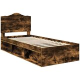  Konstrukcija postelje z vzglavjem Dimljeni oreh 100 x 200 cm, (5000102123) | Shoptok.si