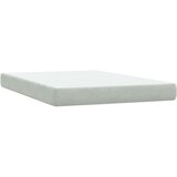 vidaXL Krevet s oprugama i madracem svjetlosivi 160x220 cm baršunasti | shoptok.hr