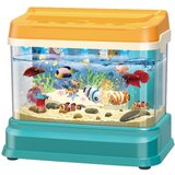 Lean Toys Izobraževalno magnetni vodni akvarij z ribicami, LED lučjo, zvoki in mehurčki | Shoptok.si