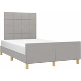  Okvir kreveta bez madraca svjetlosivi 120 x 200 cm od tkanine | shoptok.hr