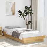 vidaXL Okvir kreveta bez madraca 90x190 cm Puno hrastovo drvo Cijene