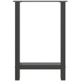  Noge za blagovaonski stol antracit boje 2 kom 50 x (72-73) cm čelik | shoptok.hr