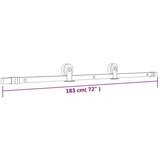  Klizna vrata s priborom za montažu 80 x 210 cm masivna borovina | shoptok.hr