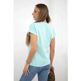 Kesi Shopping blouse is my cardio mint+black | Shoptok.si