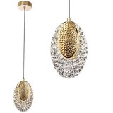 Toolight Viseća Kristalna Lampa LED Złota | shoptok.hr