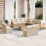  12-dijelni set vrtnih sofa od poliratana s jastucima bež | shoptok.hr