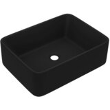 Maison Chic Razkošen Umivalnik - Kopalna umivalnik - Lavabo mat črn 41x30x12 cm keramičen, (21684814) Cene