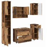  Set namještaja za kupaonicu 5 kom. Staro drvo 35 x 30 x 192 cm | shoptok.hr