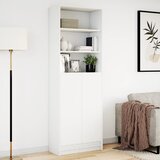  Visoka komoda LED bijela 69x32,5x200 cm konstruirano drvo | shoptok.hr